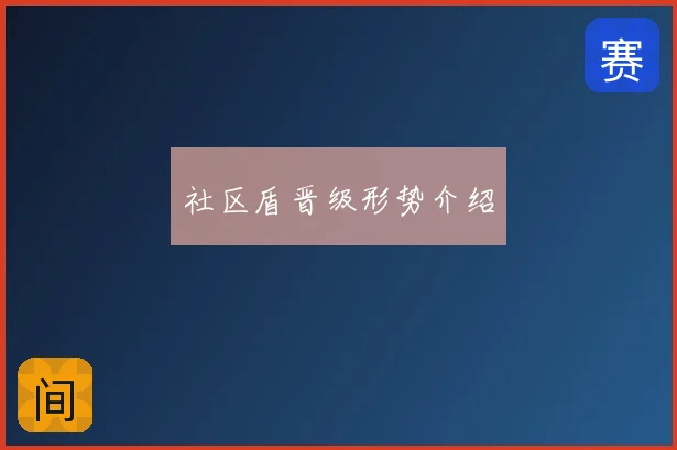 社区盾晋级形势介绍